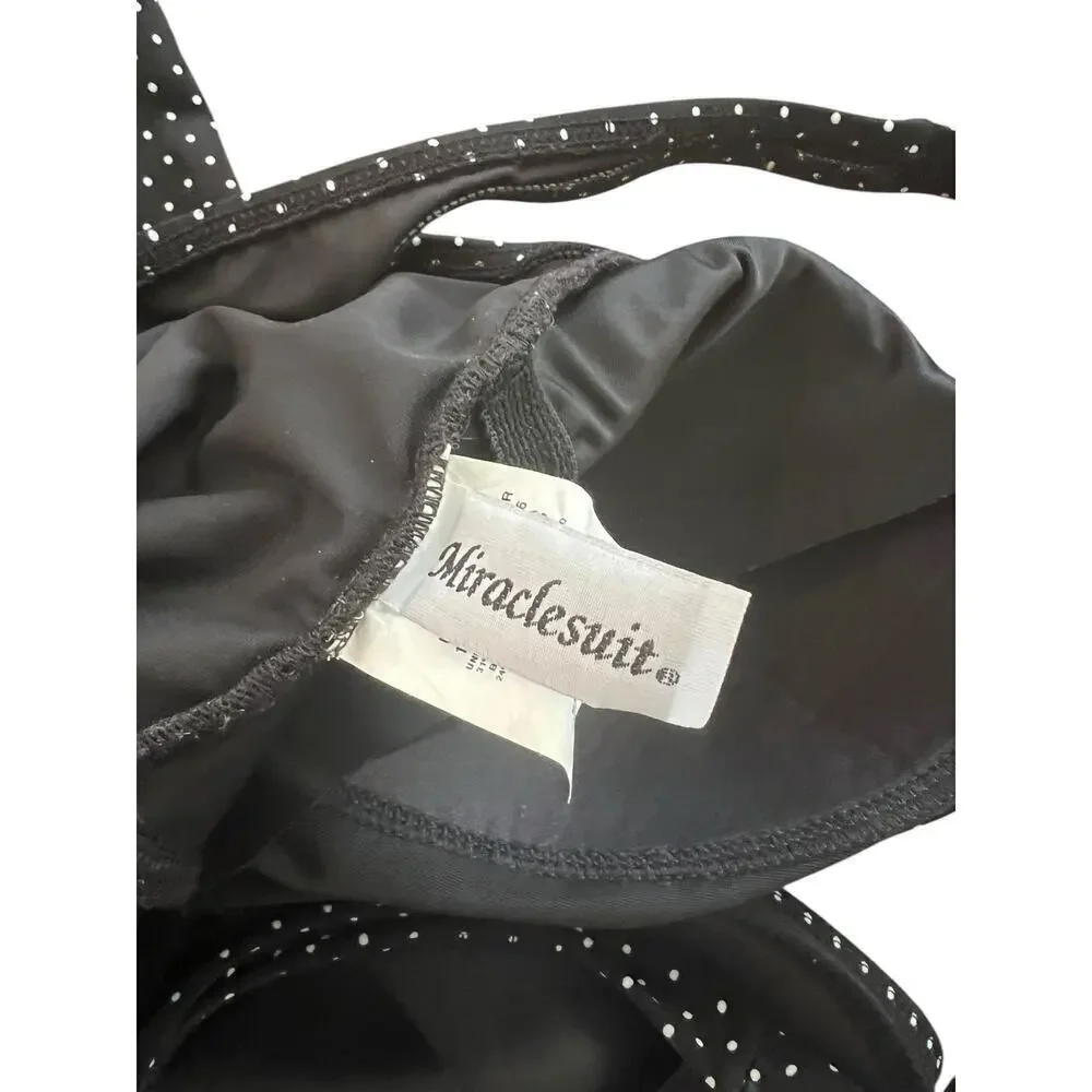 Miraclesuit Pin Point Marais Tummy Control V-Neck One Piece Swimsuit 16D